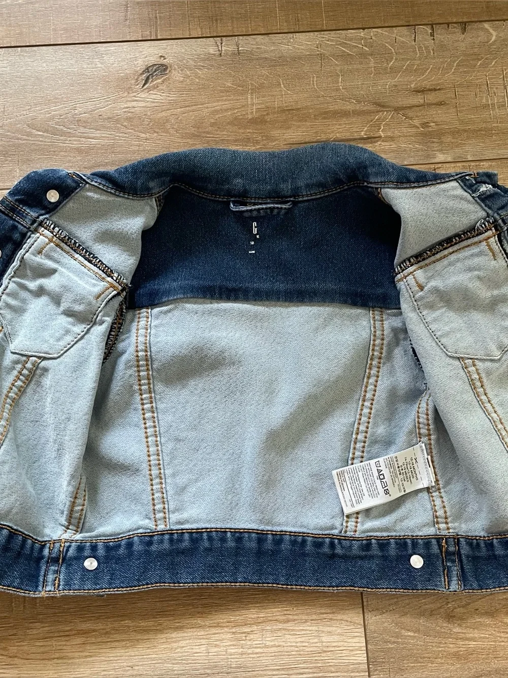 Gap Baby Denim Jacket 12-18 Months Soft Stretch Jean Trucker Medium Wash